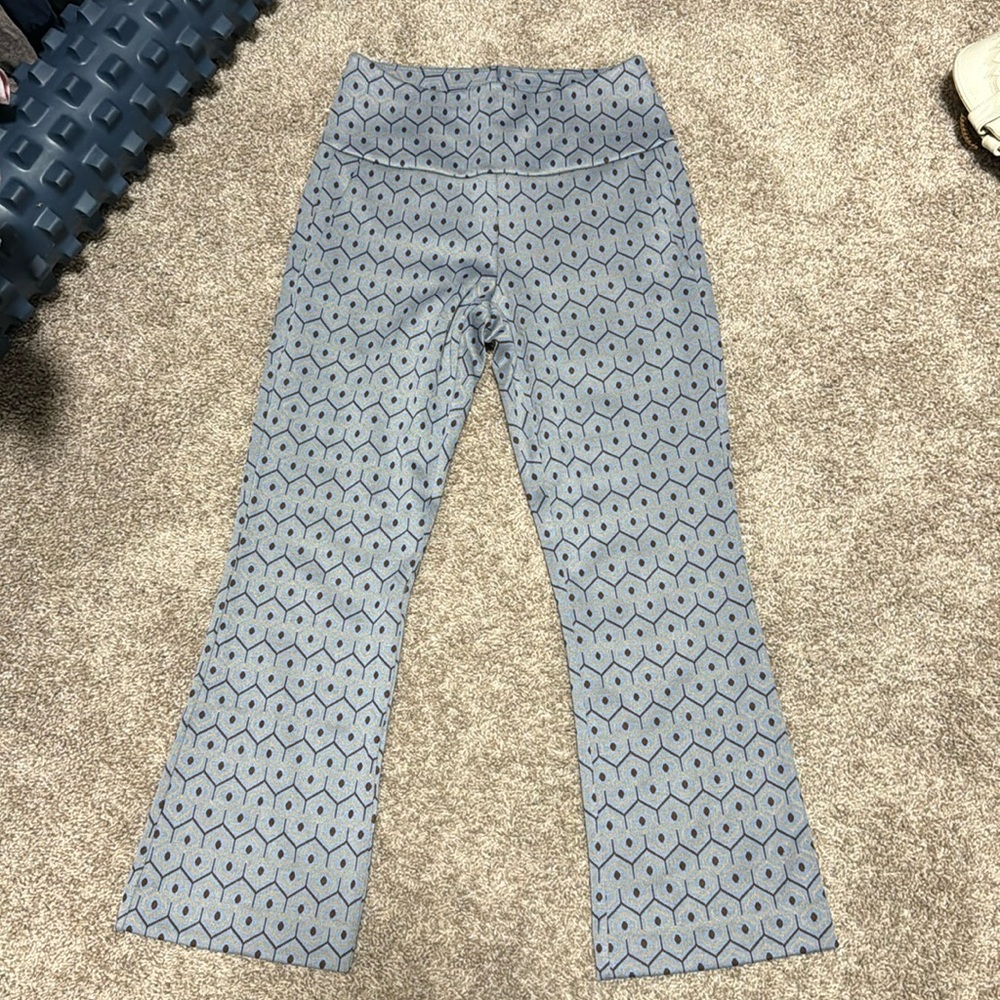 Cabi Blue Geometric Pants